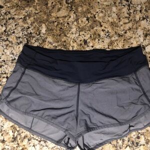 lululemon athletica Charcoal and Navy Athletic Shorts